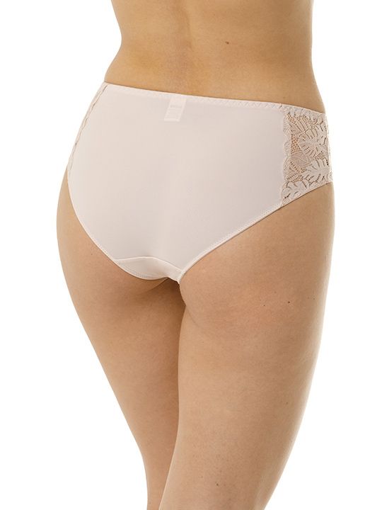 Трусы-слипы из микроволокна с кружевными вставками по бокам 6