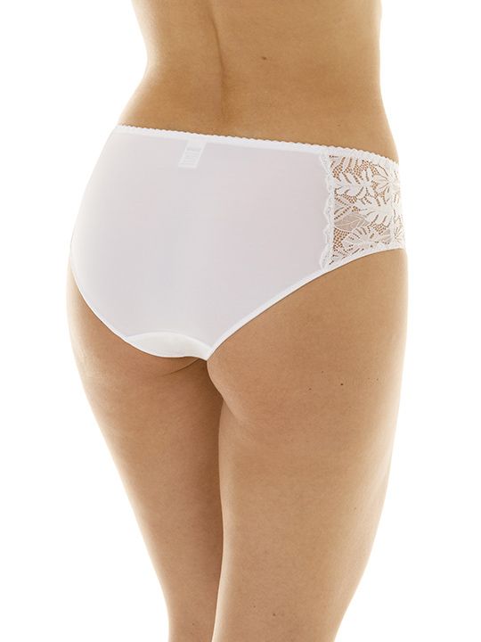 Трусы-слипы из микроволокна с кружевными вставками по бокам 2