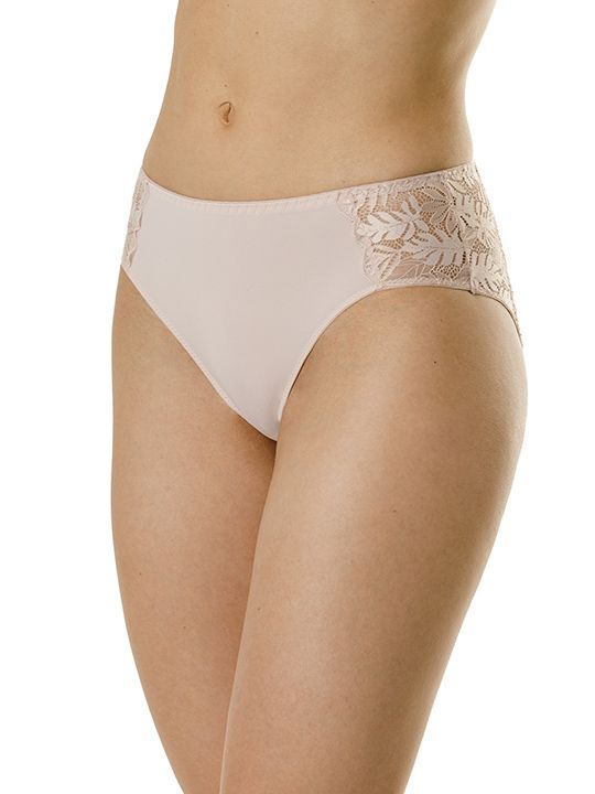 Трусы-слипы из микроволокна с кружевными вставками по бокам 5