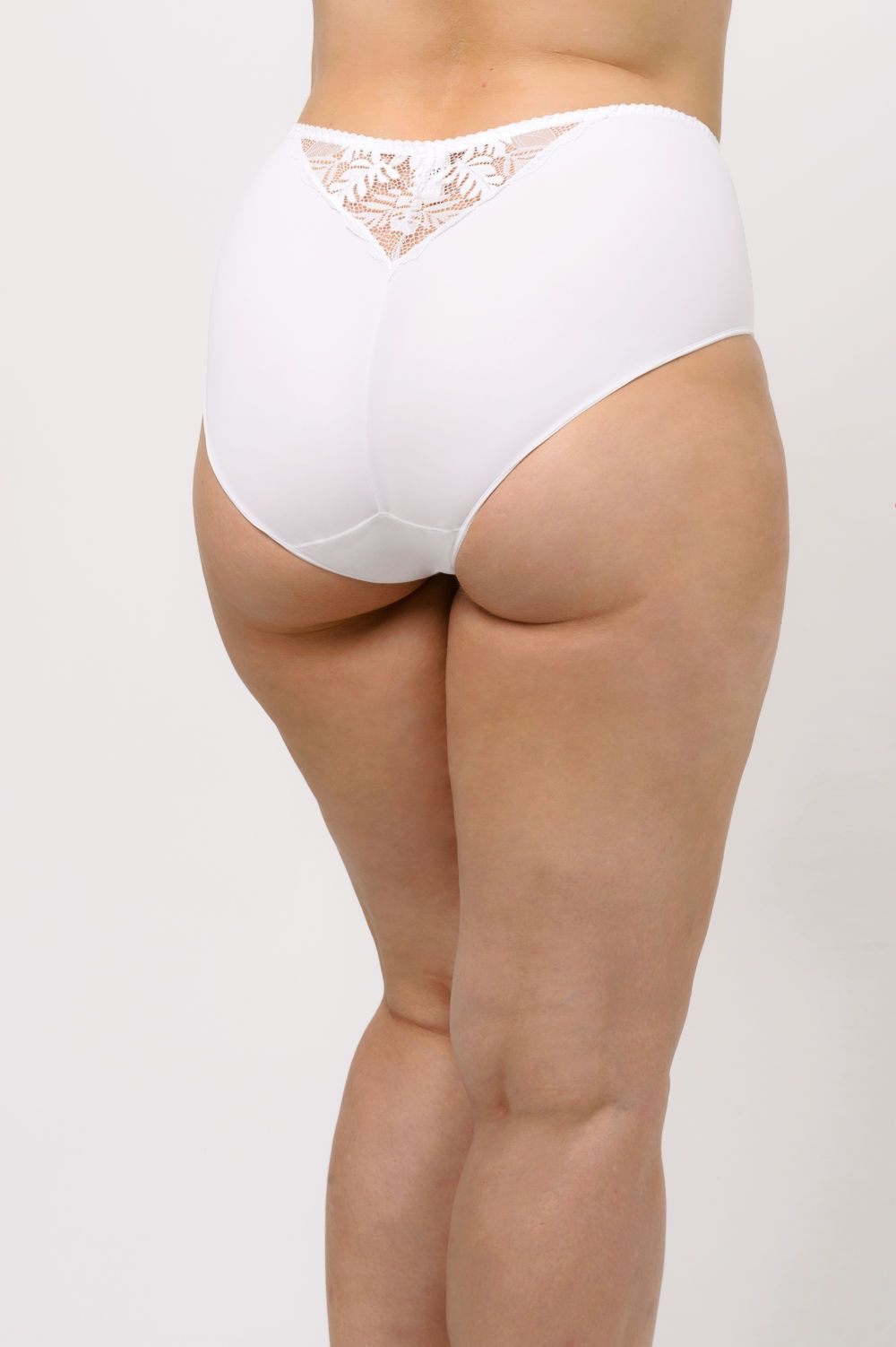 Высокие трусы-слипы с кружевной вставкой сзади 2