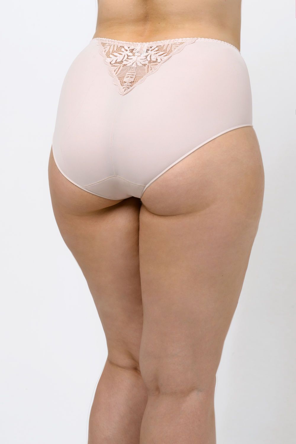 Высокие трусы-слипы с кружевной вставкой сзади 6