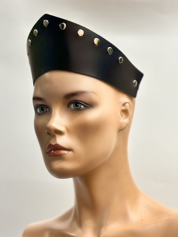 Черный кокошник-ободок «Стелла» 2