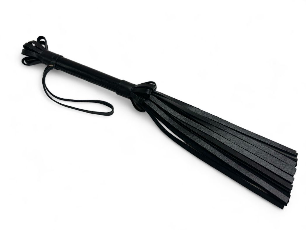 Черная кожаная плеть King Arsenal - 44 см. 1