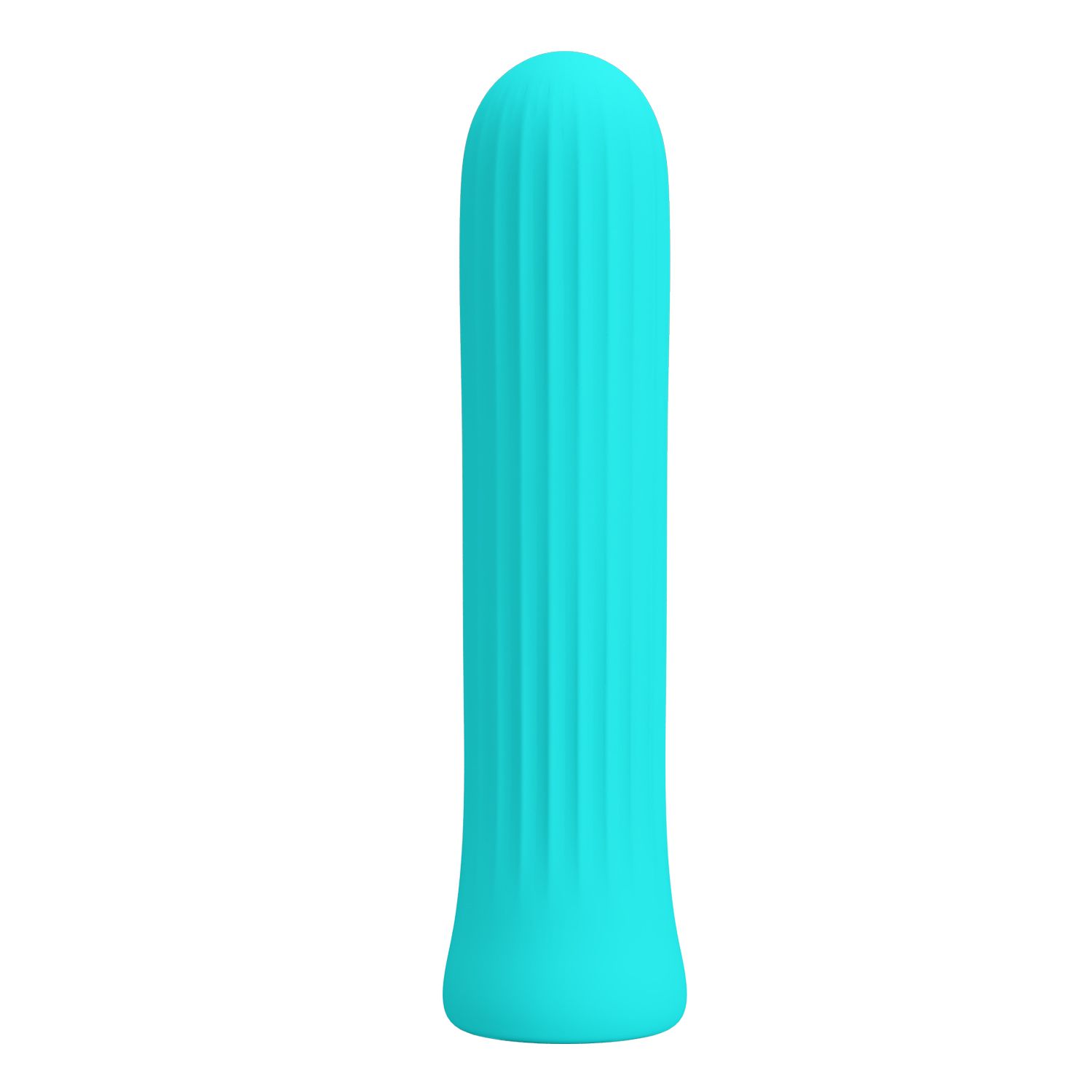 Аквамариновый мини-вибратор Blanche - 10 см. 1