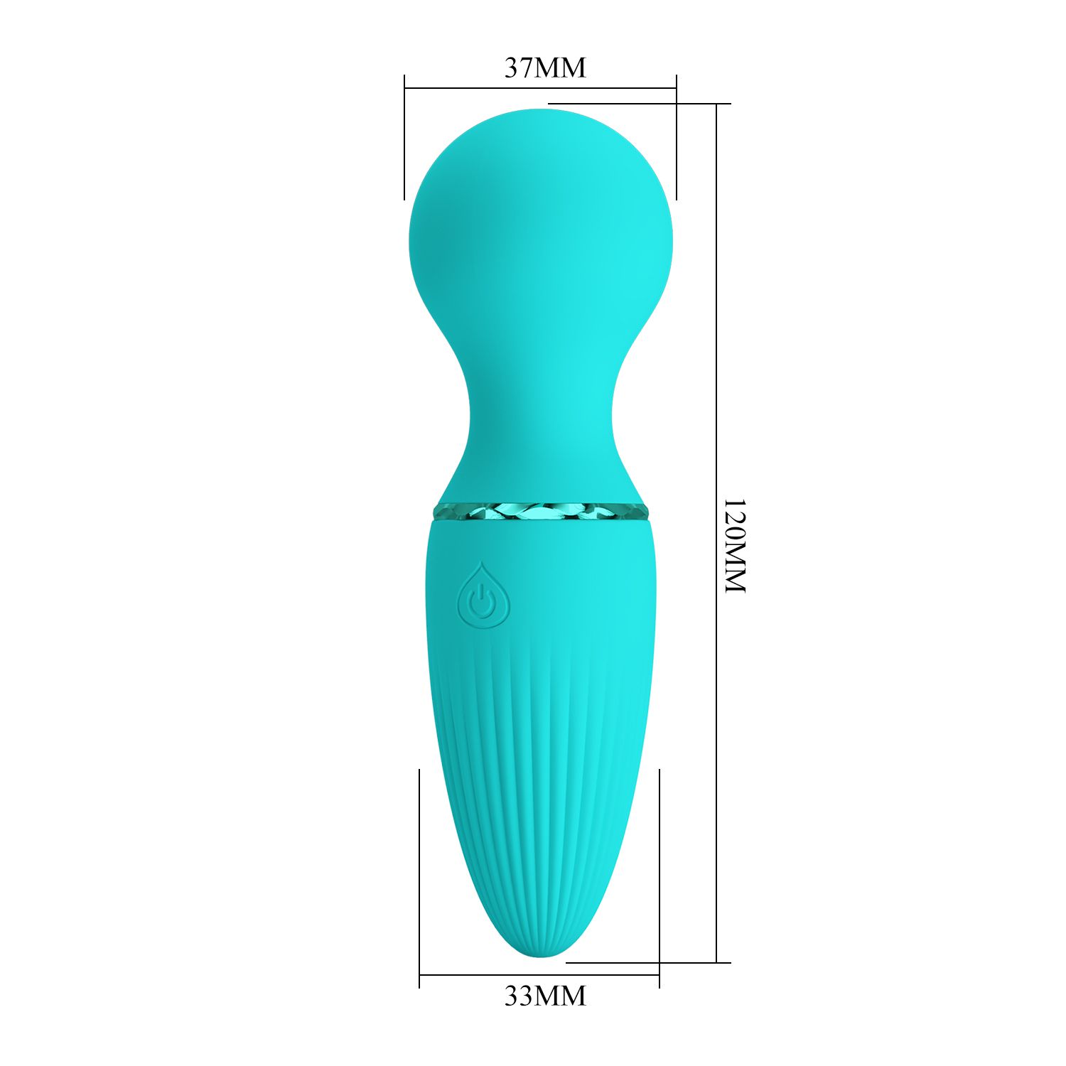 Аквамариновый мини-wand Dwayne - 12 см. 8