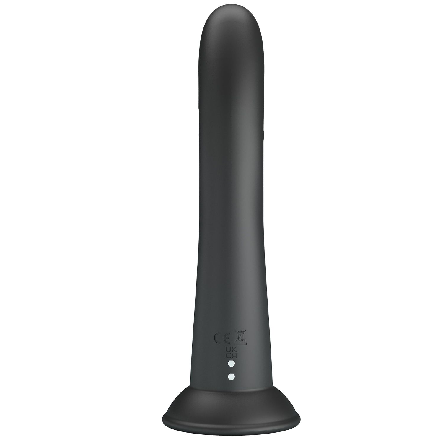 Черный вибратор на присоске с закрученным клиторальным отростком - 20 см. 4