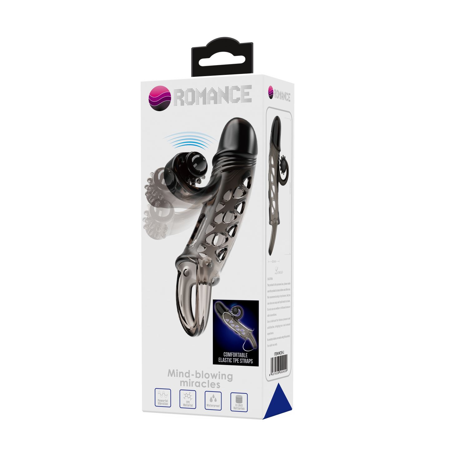 Дымчатая вибронасадка на пенис Mind-blowing Miracles 3