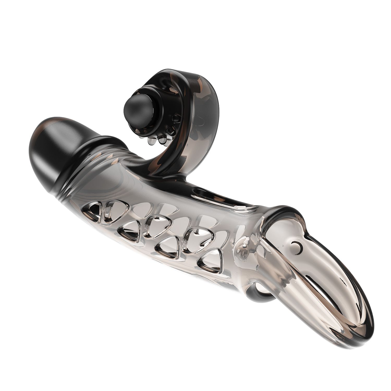 Дымчатая вибронасадка на пенис Mind-blowing Miracles 4