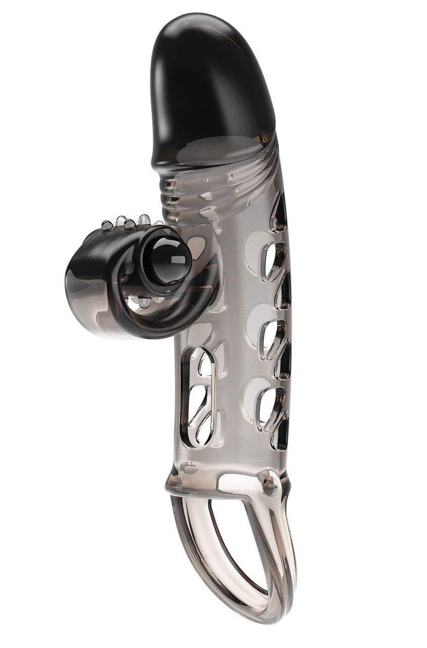 Дымчатая вибронасадка на пенис Mind-blowing Miracles 1