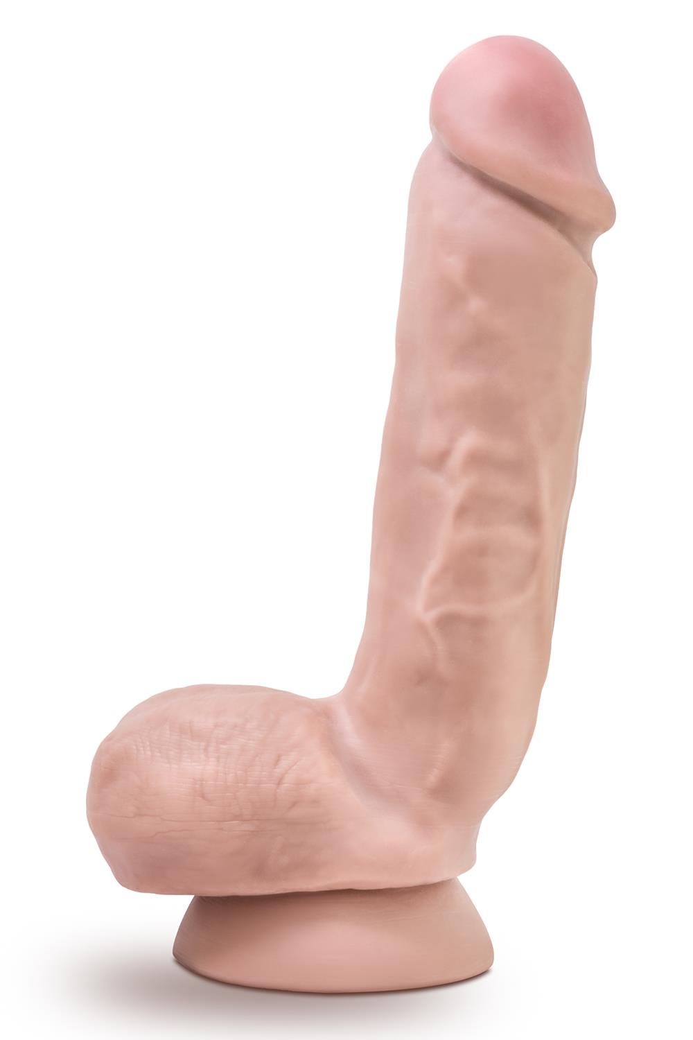Телесный фаллоимитатор 8.5 Inch Cock With Balls - 21,5 см. 1