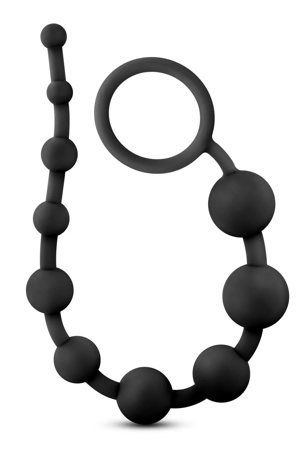 Черная анальная цепочка 10 Anal Beads - 31,8 см. 1