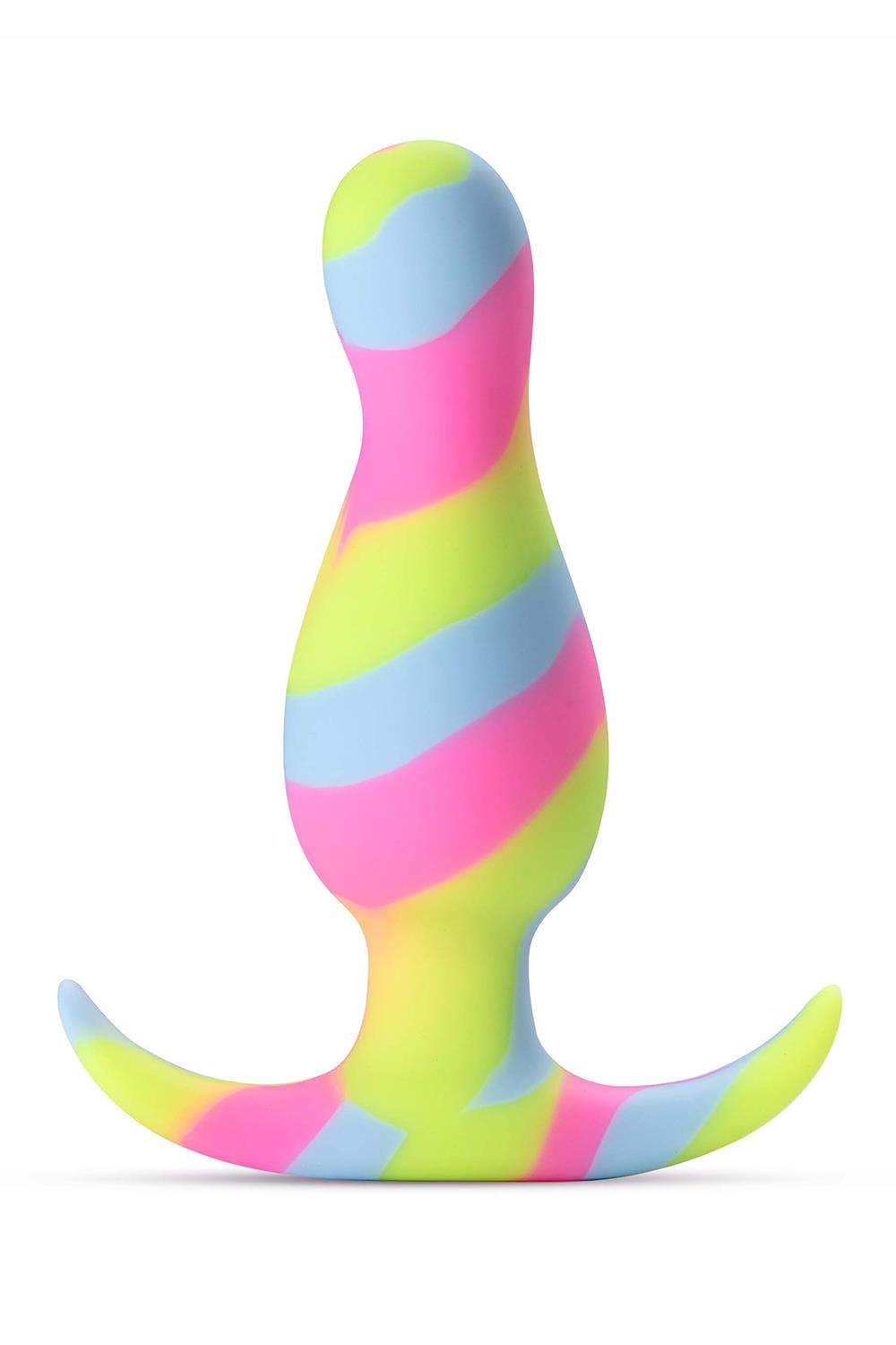 Анальная пробка с цветными разводами Kaleido - 8,9 см. 1