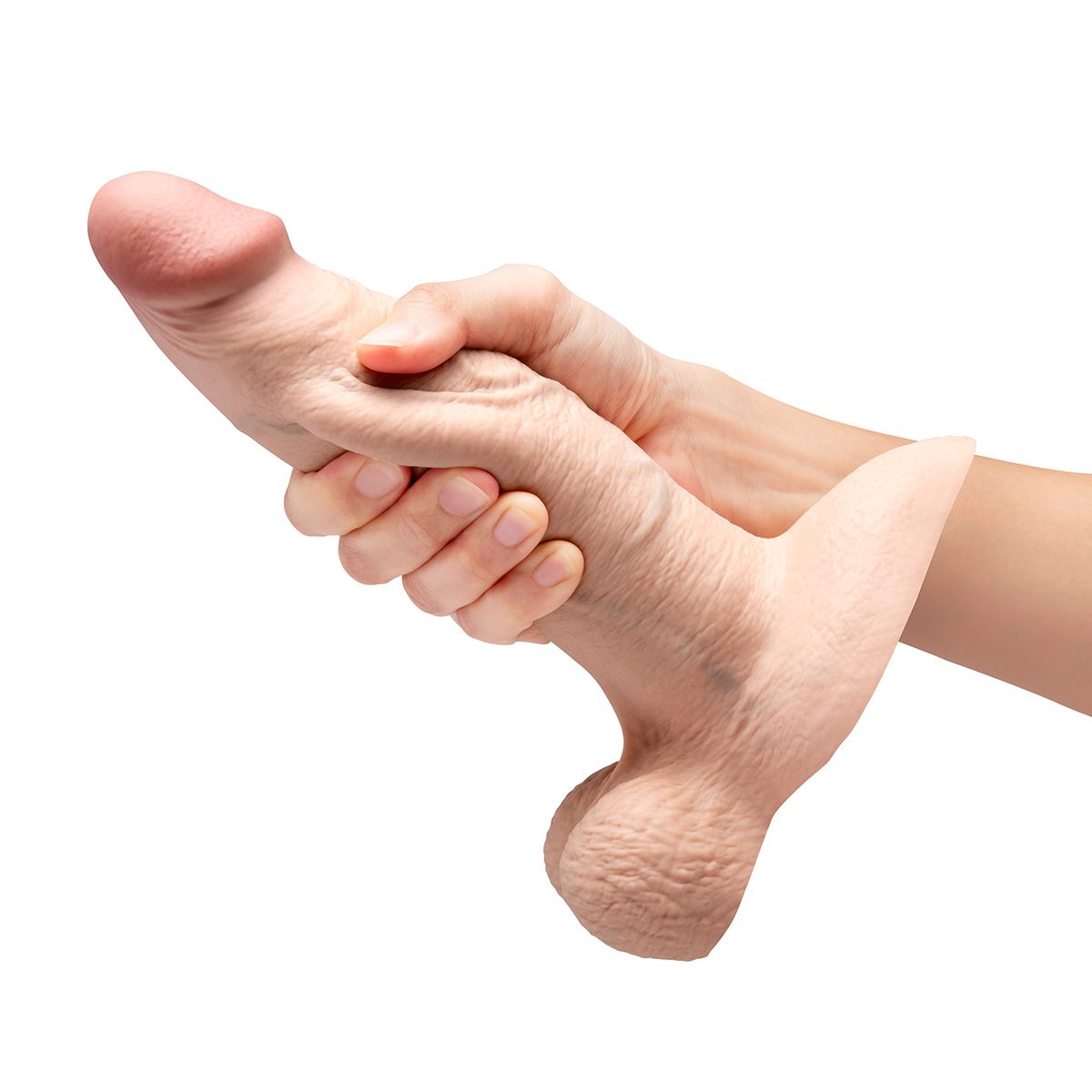 Телесный анальный фаллоимитатор Slipskin 8’’ Girthy - 20,3 см. 5