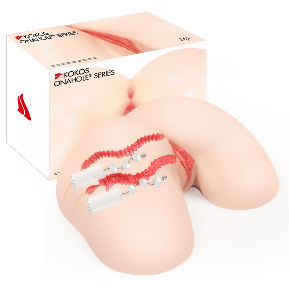 Мастурбатор-полуторс с двойным слоем материала и вибрацией Vanilla Onahole 1