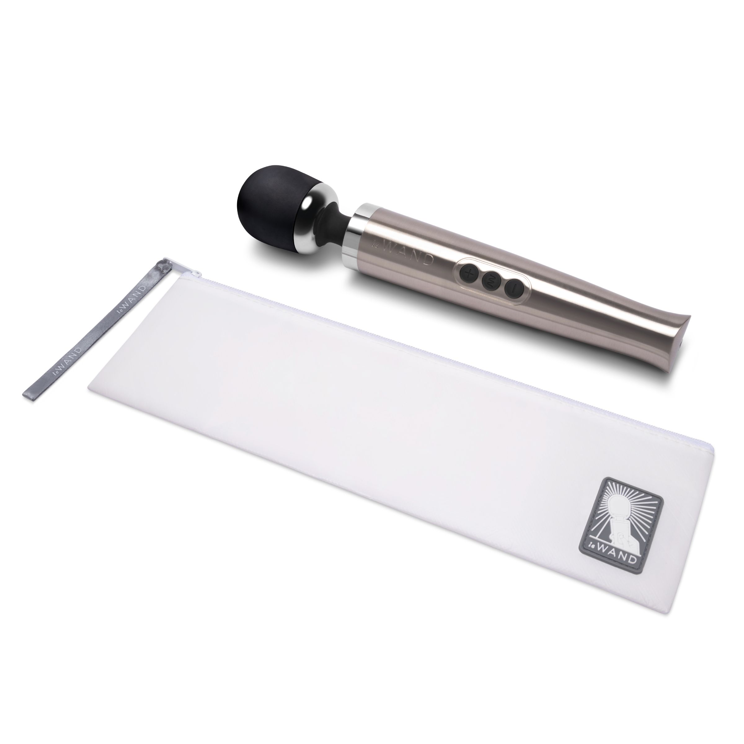 Серебристый вибромассажер Die Cast 5