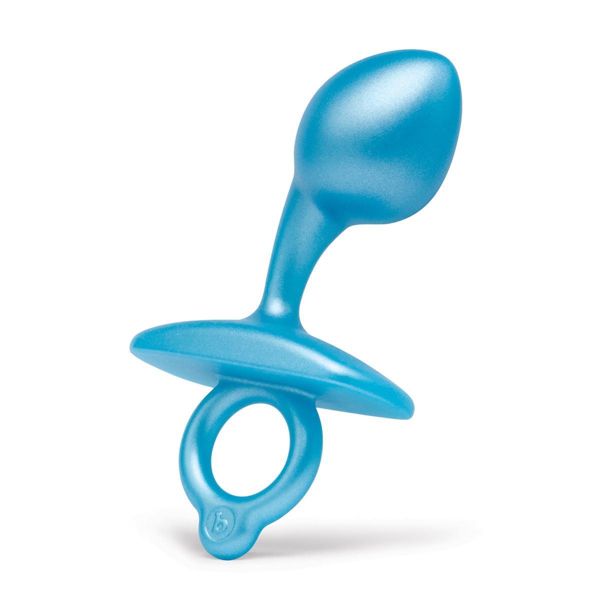 Голубая анальная пробка для массажа простаты Bulb Silicone Prostate Plug - 10,7 см. 3
