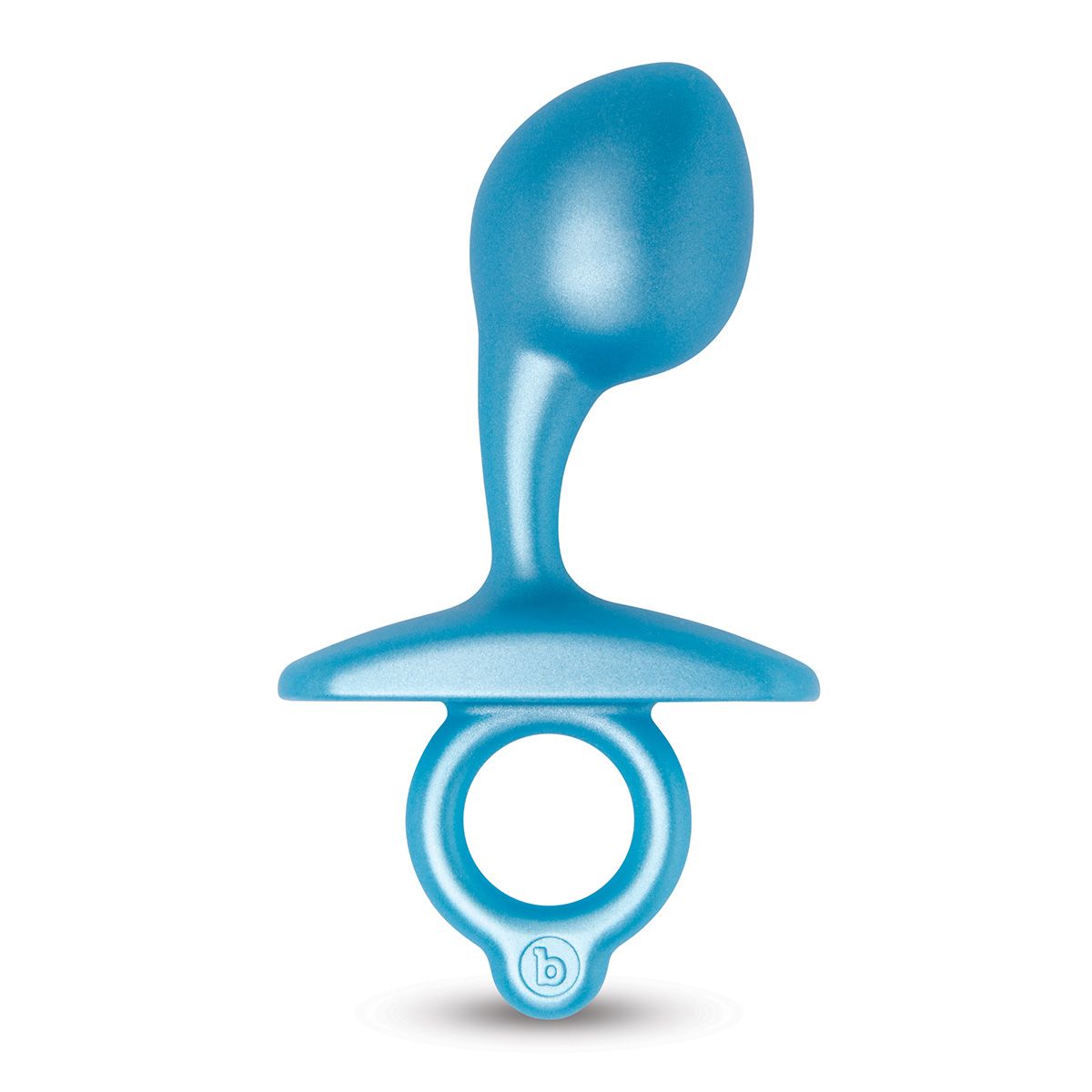 Голубая анальная пробка для массажа простаты Bulb Silicone Prostate Plug - 10,7 см. 1