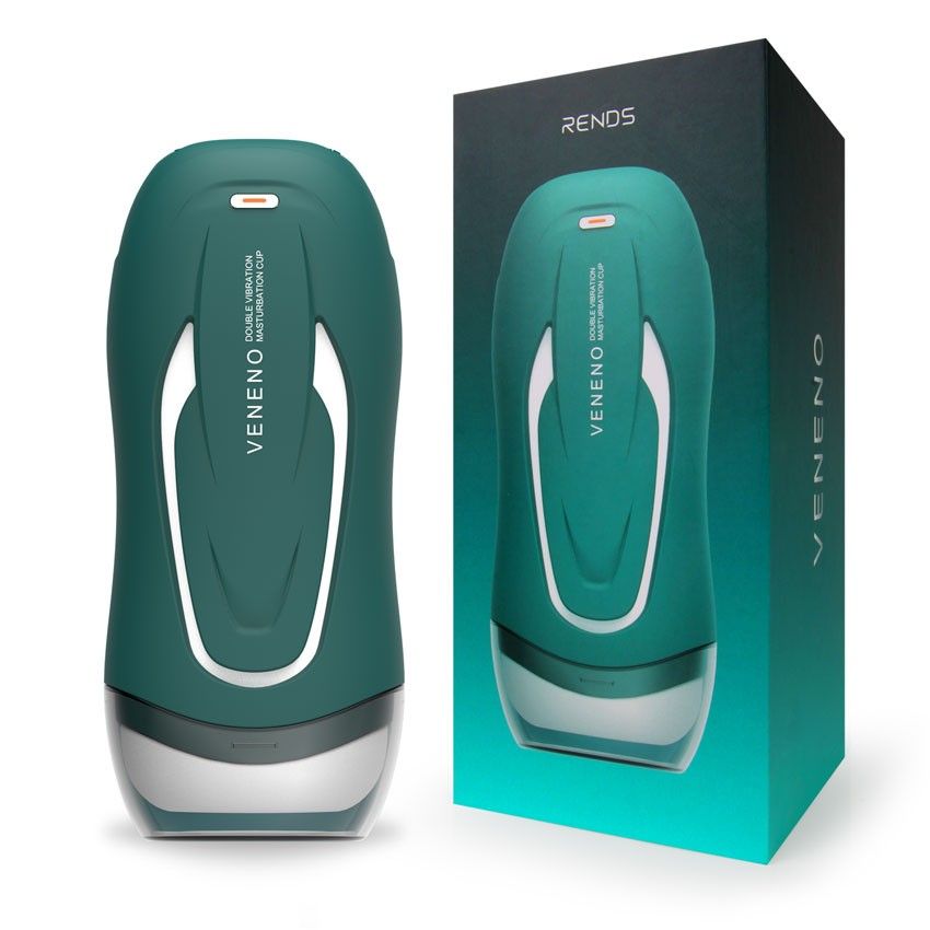 Зеленый вибромастурбатор с голосовым сопровождением Veneno 2