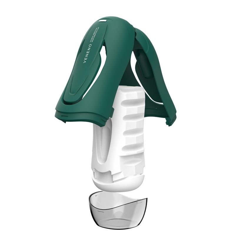 Зеленый вибромастурбатор с голосовым сопровождением Veneno 4