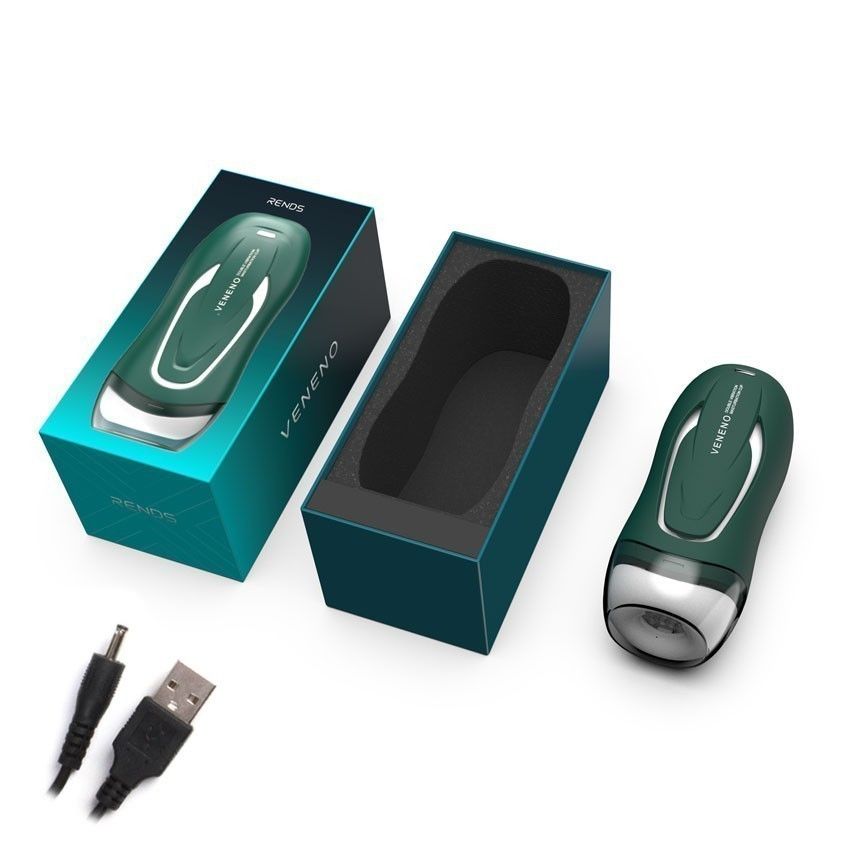 Зеленый вибромастурбатор с голосовым сопровождением Veneno 6