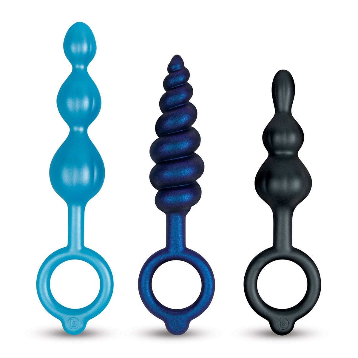 Набор из 3 силиконовых анальных стимуляторов Beaded Butties Bundle 1