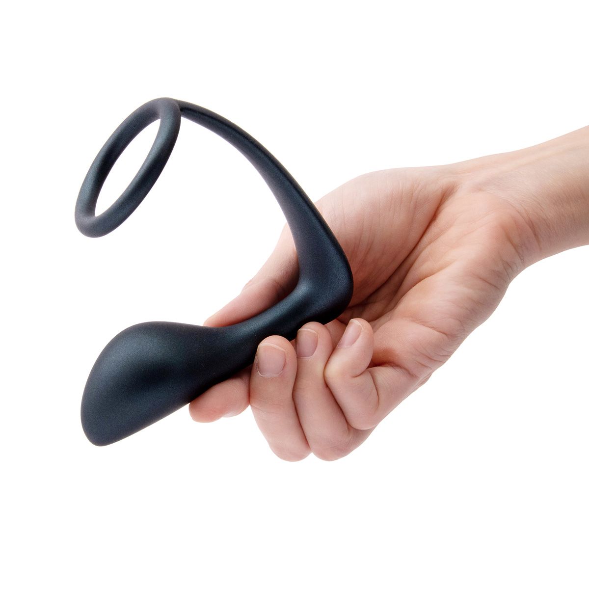 Черное эрекционное кольцо со стимулятором простаты Ringer Cock Ring & Plug 4