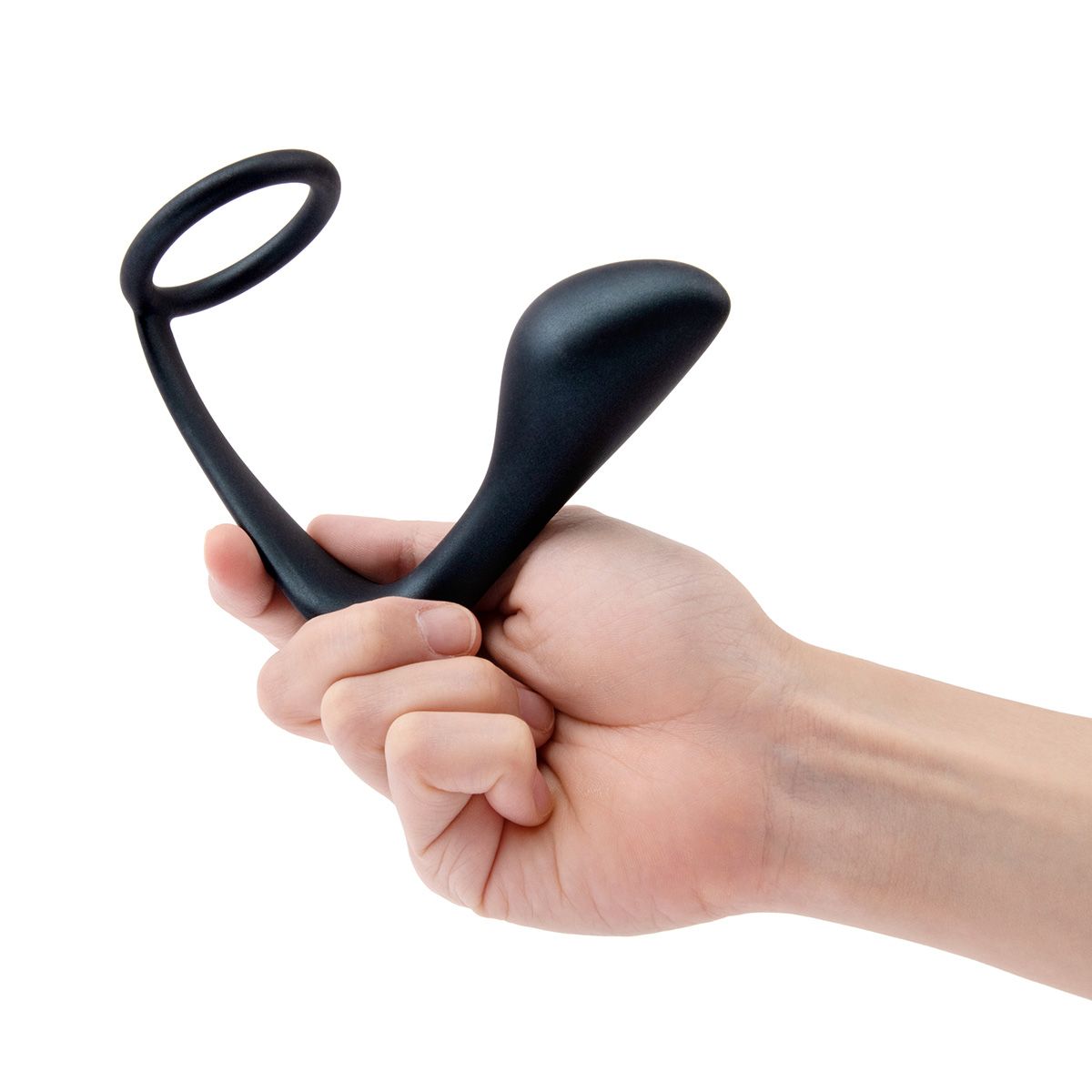 Черное эрекционное кольцо со стимулятором простаты Ringer Cock Ring & Plug 5