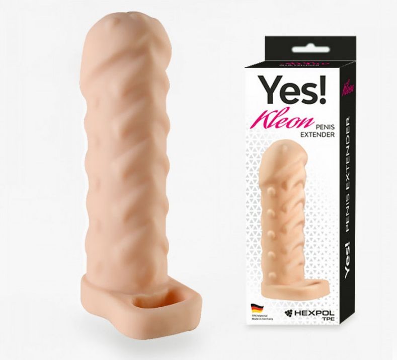 Телесная насадка-удлинитель Kleon - 15 см. 1