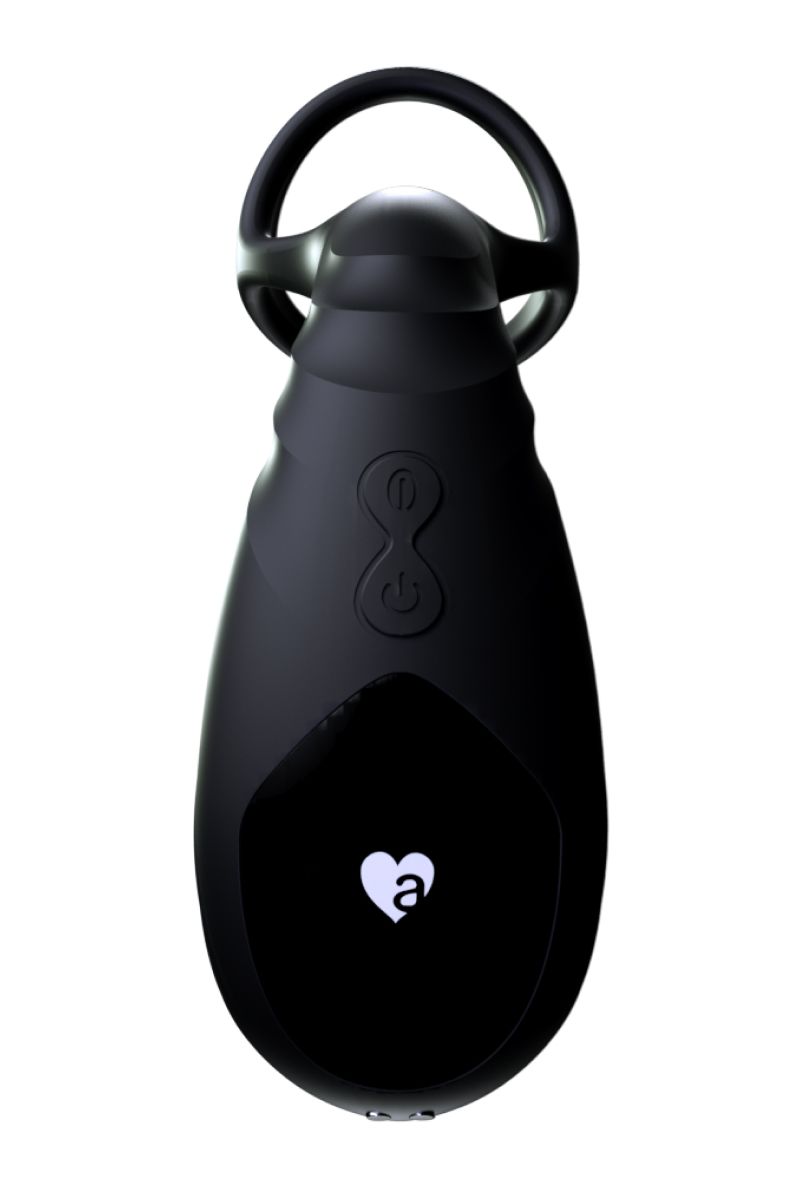 Черный инновационный масcажер простаты Pulse с функцией осцилляции 3