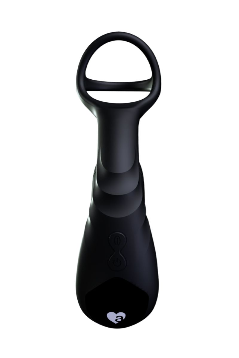 Черный инновационный масcажер простаты Pulse с функцией осцилляции 4