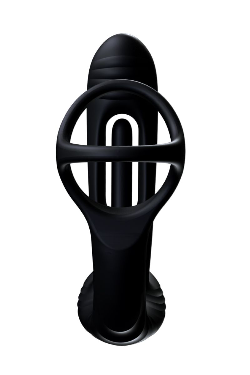 Черный инновационный масcажер простаты Pulse с функцией осцилляции 6