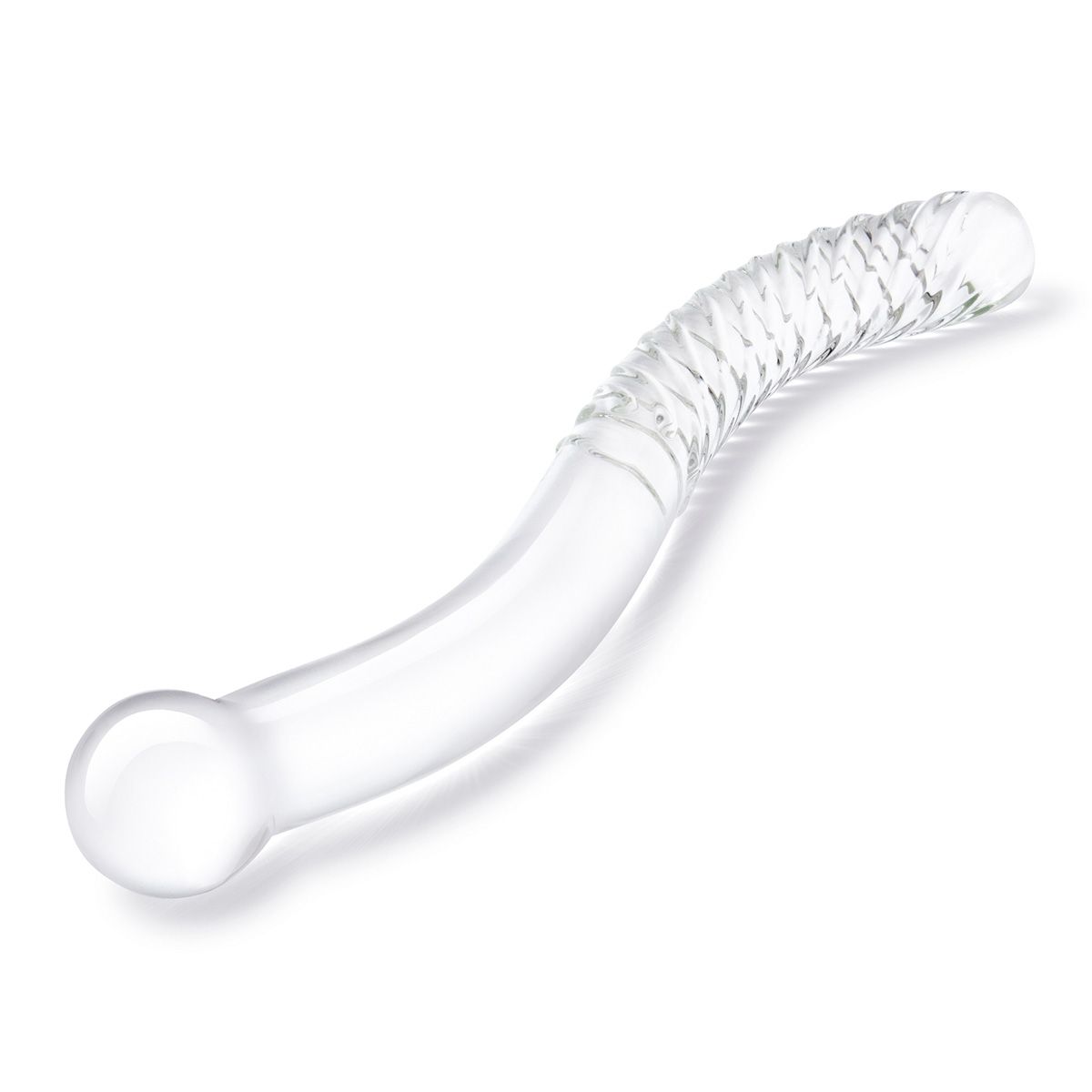 Стеклянный фаллоимитатор 11’’ Glass Pelvic Wand Double Ended - 28 см. 3