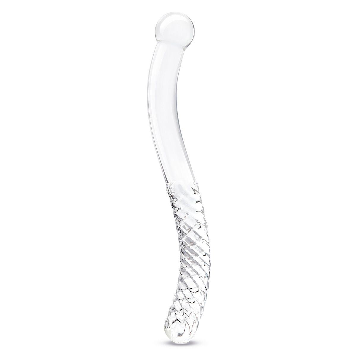 Стеклянный фаллоимитатор 11’’ Glass Pelvic Wand Double Ended - 28 см. 1