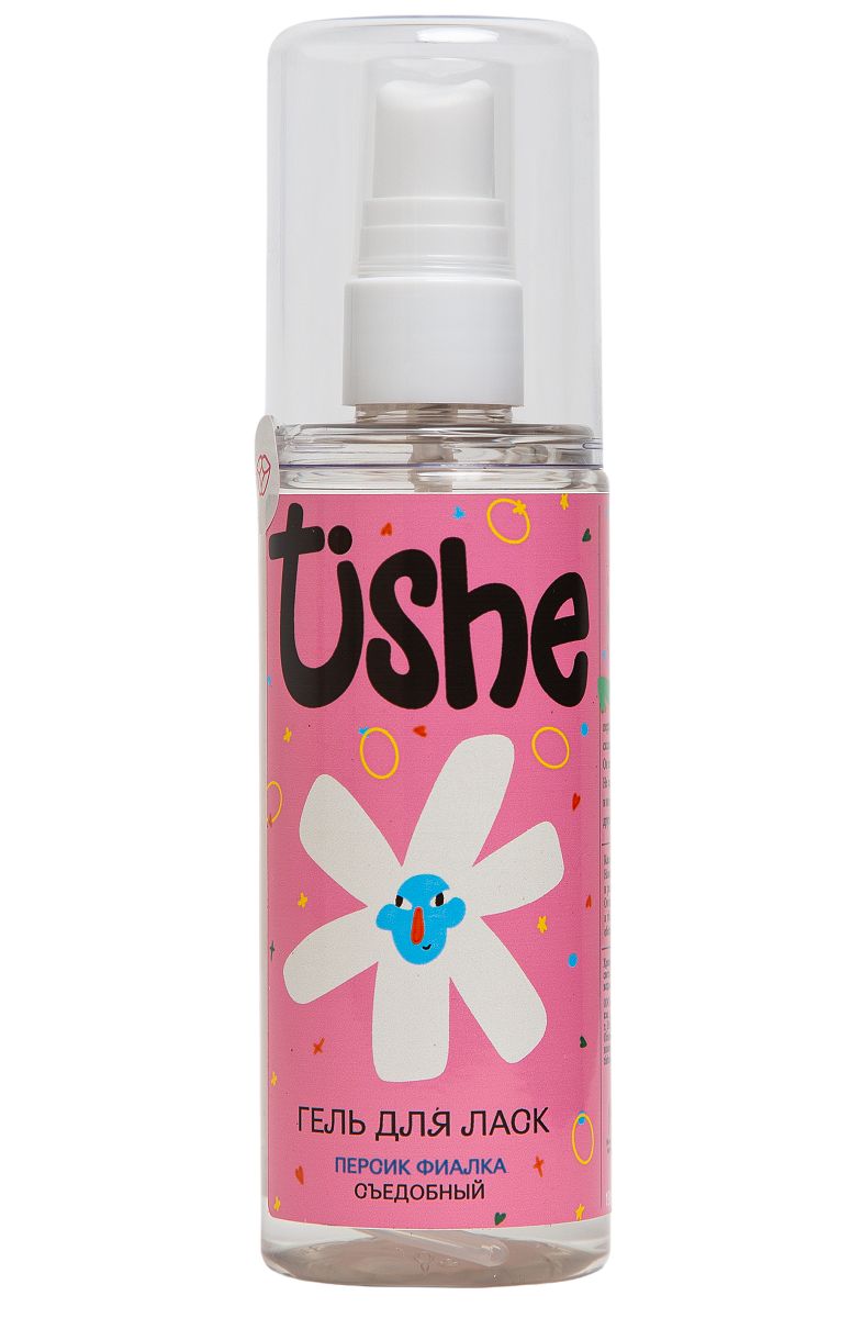 Съедобный лубрикант на водной основе Tishe с ароматом персика и фиалки - 125 мл. 1