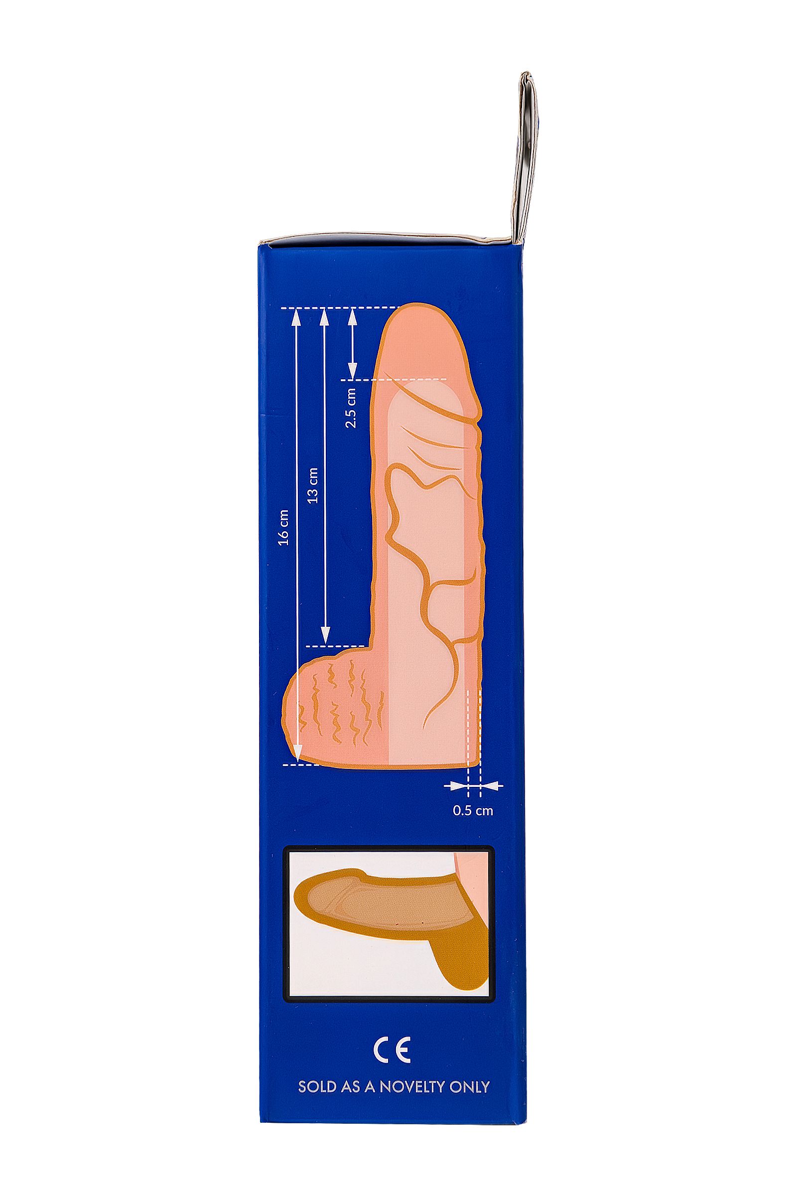 Телесная удлиняющая фаллическая насадка - 16 см. 11