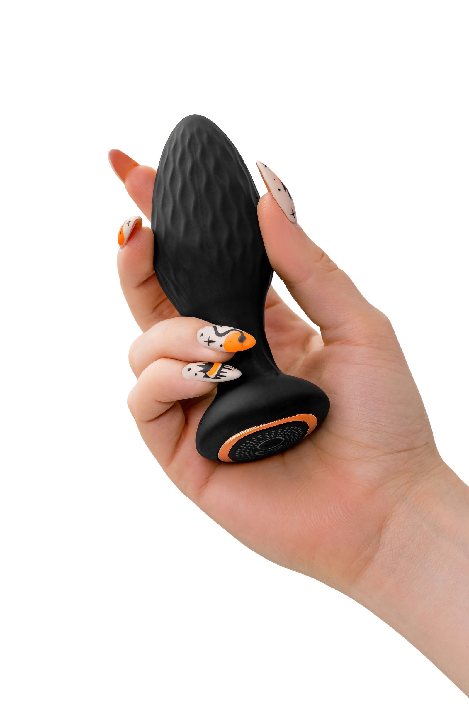 Черная анальная вибровтулка Tucana с ротацией и управлением через приложение - 12 см. 8