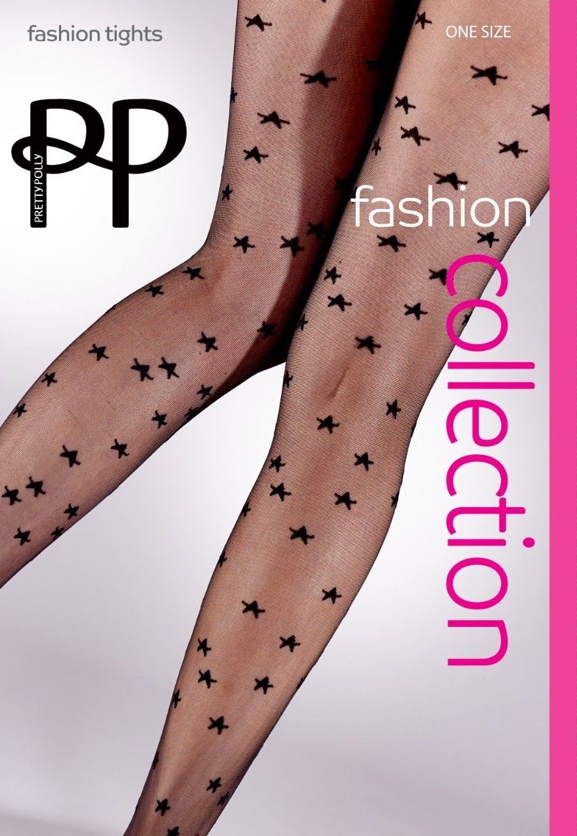Стильные колготки с принтом в виде звездочек 4