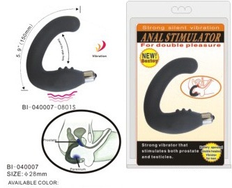 Чёрный вибростимулятор простаты 3