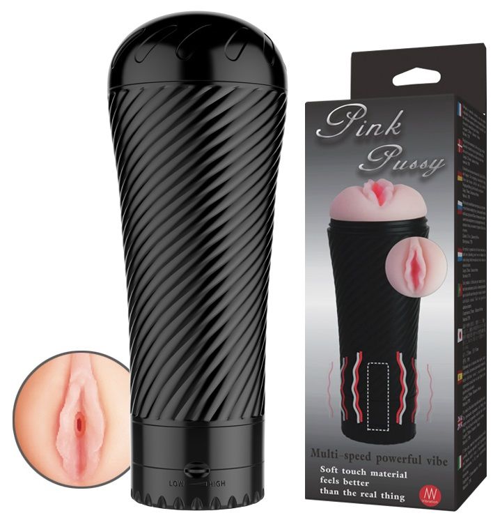 Мастурбатор-вагина с многоуровневой вибрацией Pink Pussy 2