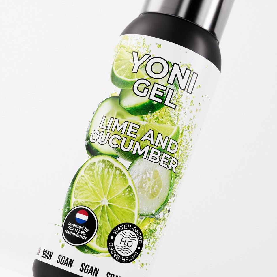 Лубрикант для орального секса SGAN со вкусом лайма и огурца - 100 мл. 4