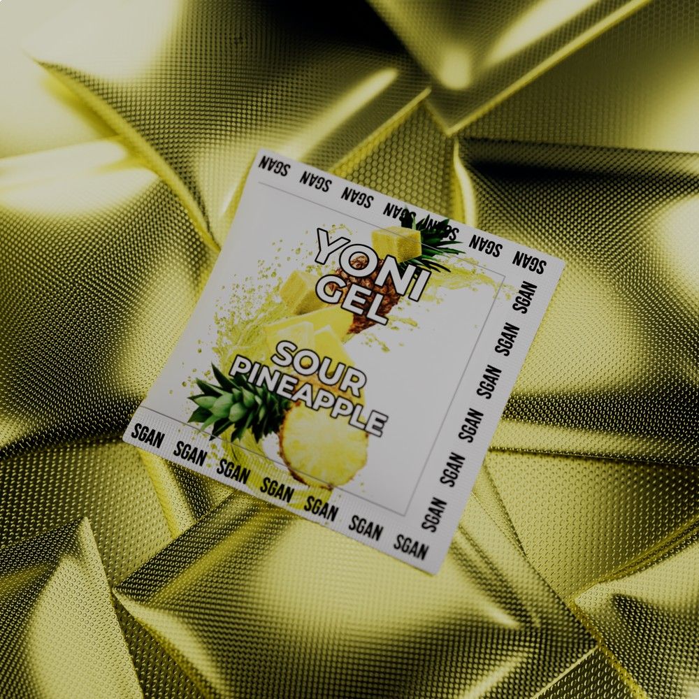 Саше лубриканта для орального секса SGAN со вкусом кислого ананаса - 5 мл. 1