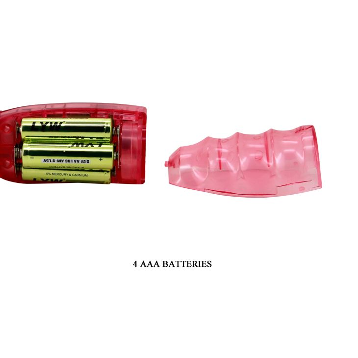 Розовый вибратор-кролик с ротацией и возвратно-поступательным движением Rough - 28,5 см. 6