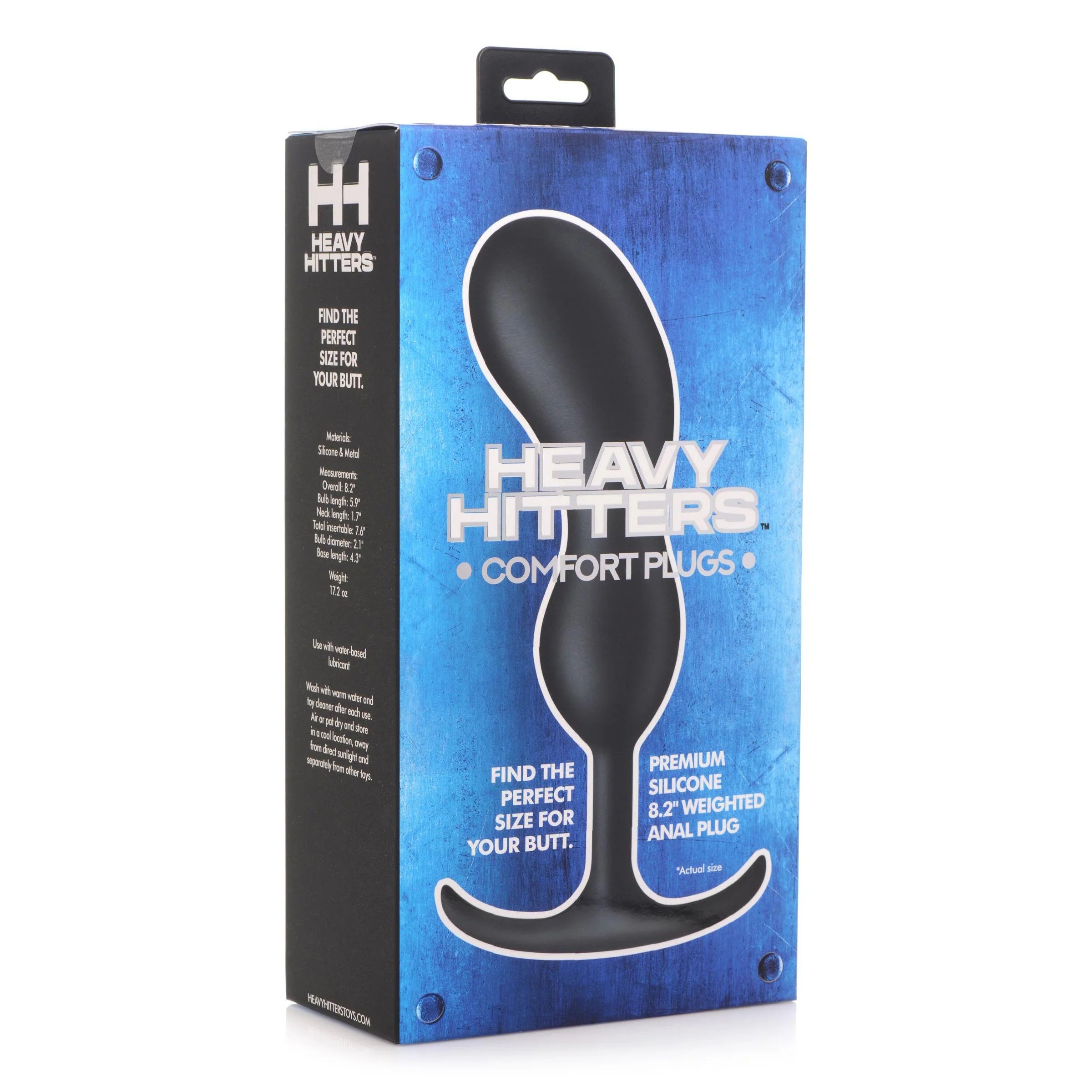 Черный массажер простаты с утяжелителями Premium Silicone Weighted Prostate Plug XL - 20,8 см. 4