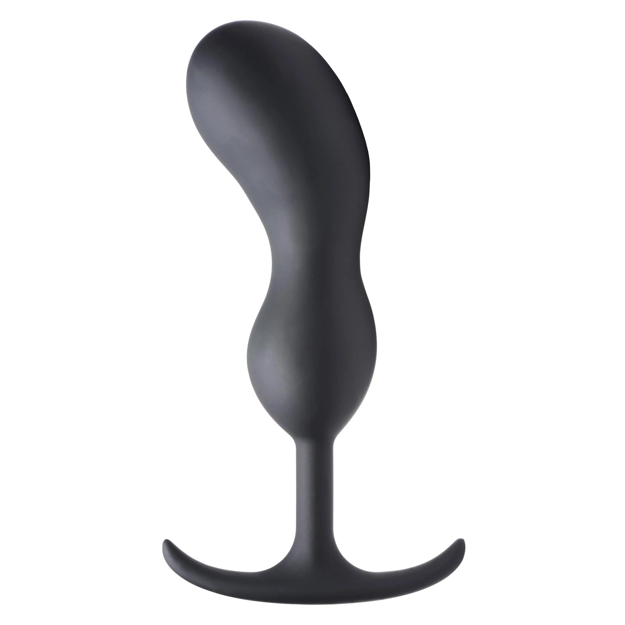 Черный массажер простаты с утяжелителями Premium Silicone Weighted Prostate Plug XL - 20,8 см. 1