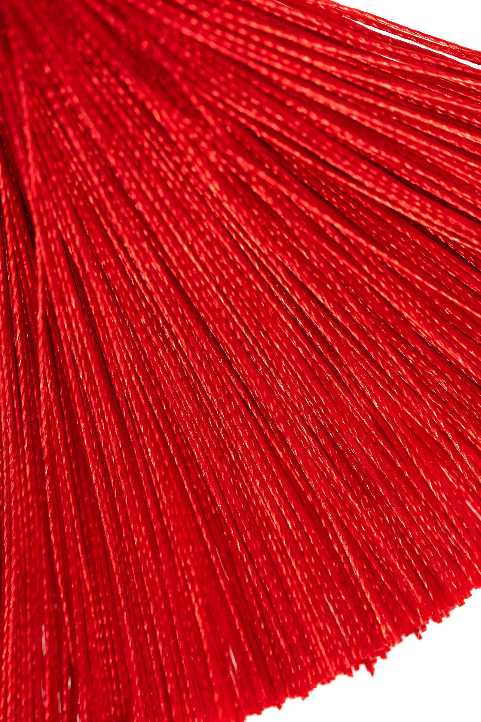 Зажимы на соски «Вилки» с красными кисточками из шелка 4