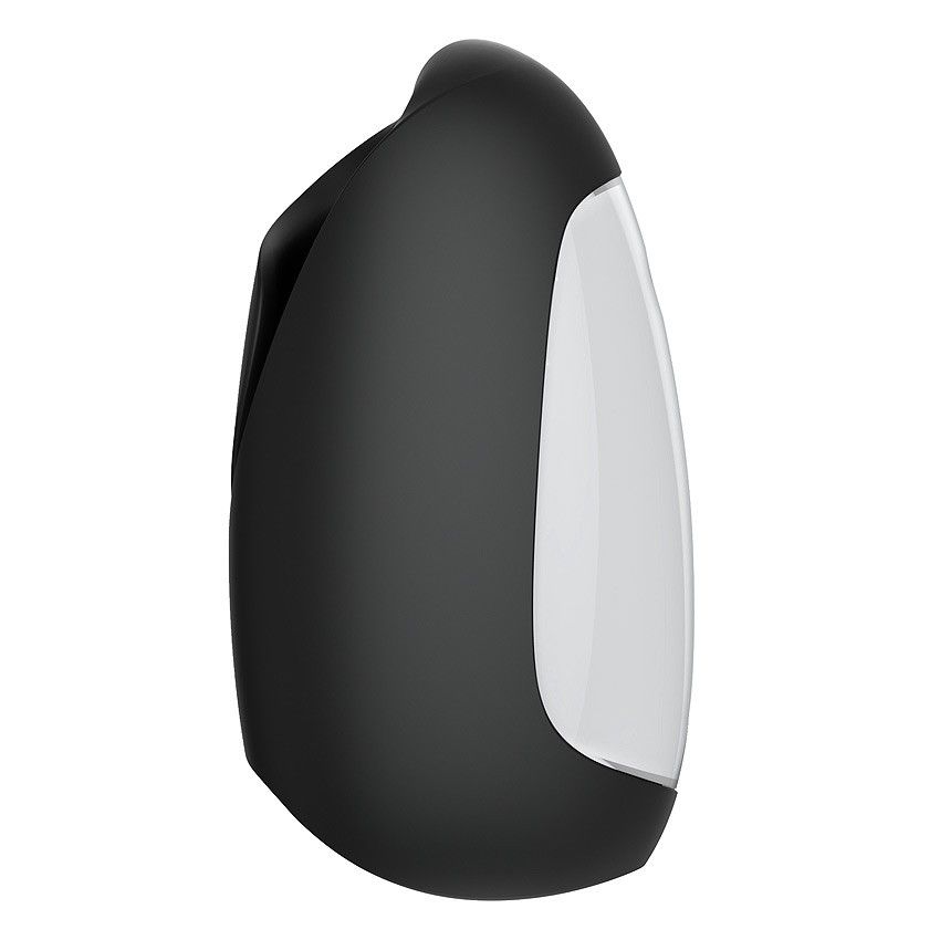 Черно-белый сквозной вибромастурбатор Hercules 5