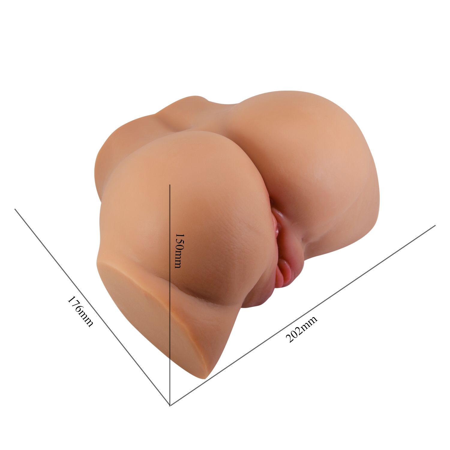 Карамельный мастурбатор-полуторс Emilia с вибрацией 7