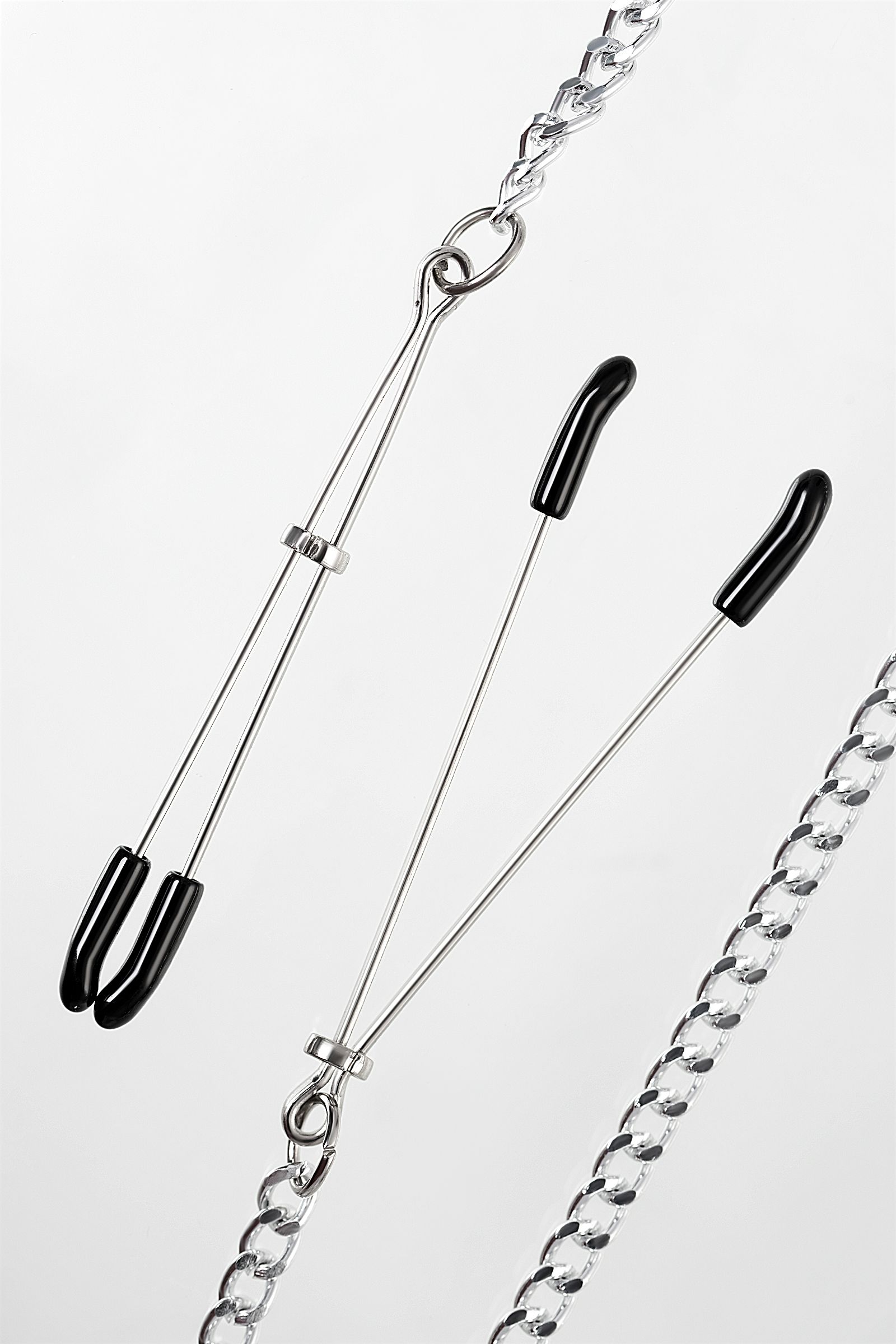 Зажимы на соски «Вилки» на цепочке 3