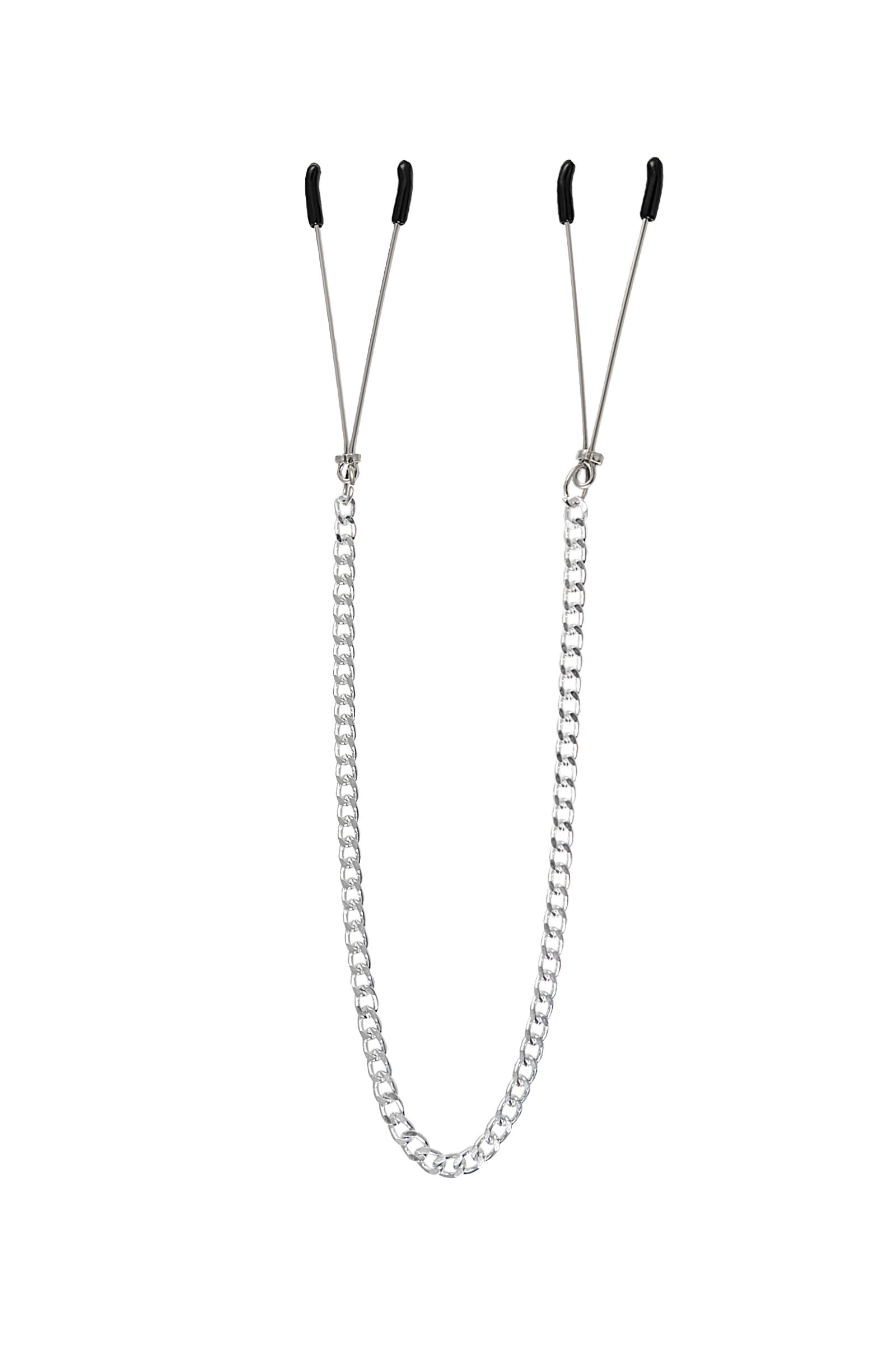 Зажимы на соски «Вилки» на цепочке 1