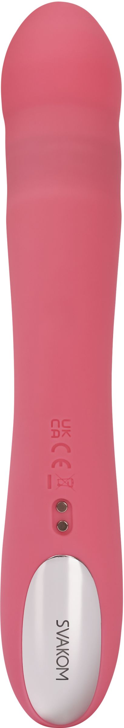 Розовый вибратор-кролик с функцией пенетрации Avery - 19,5 см. 2